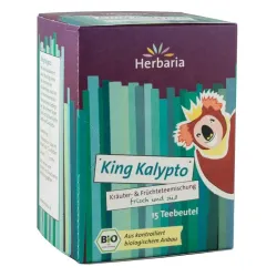Ceai bio din plante si fructe King Kalypto, 15x2g Herbaria Ceai bio din plante si fructe King Kalypto, 15x2g Herbaria