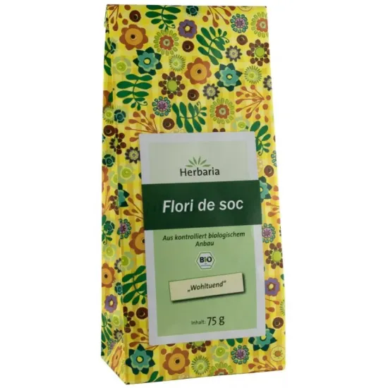 Ceai bio flori de soc, 75g Herbaria