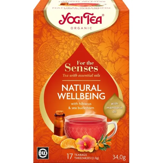 Ceai cu ulei esential, Natural Wellbeing, bio 34g Yogi Tea