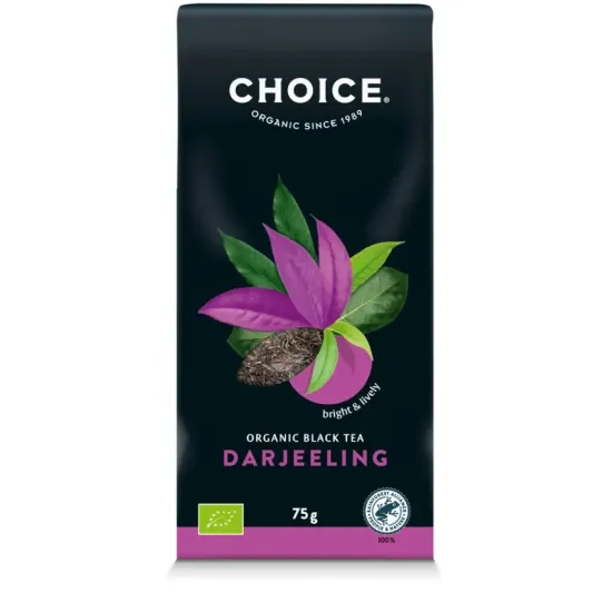 Ceai negru bio Darjeeling, 75g Choice®