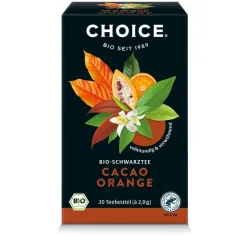 Ceai negru bio cu cacao si portocale, 20 pliculete a 2g / 40.0g Choice®