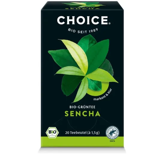 Ceai verde bio Sencha, 20 pliculete a 1.5g / 30.0g Choice®