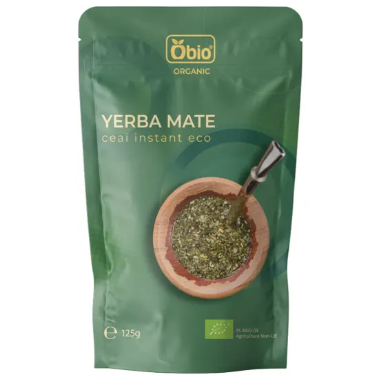 Ceai yerba mate instant bio 125g Obio