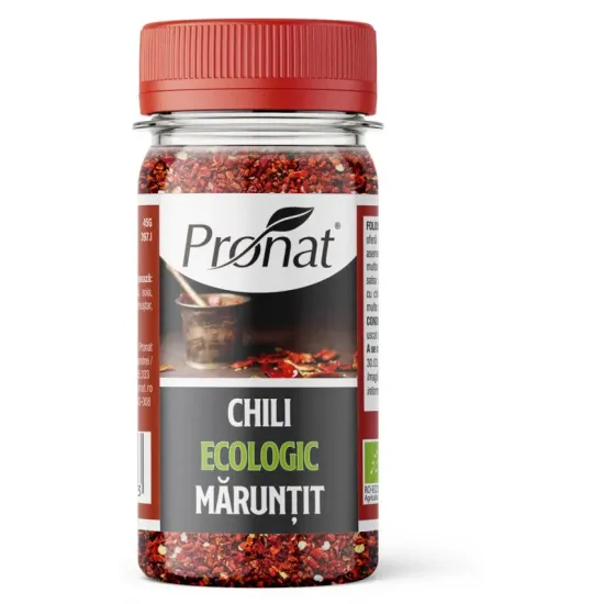 Chili maruntit bio, 45g Pronat