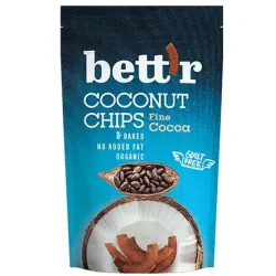 Chips de cocos eco cu cacao 70g BETTR Chips de cocos eco cu cacao 70g BETTR