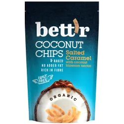 Chips de cocos si caramel sarat eco 70g BETTR Chips de cocos si caramel sarat eco 70g BETTR