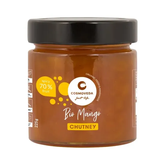 Chutney bio de mango, 225g Cosmoveda