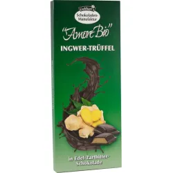 Ciocolata bio amaruie fina cu ghimbir si trufe, 100g Liebhart's Amore Bio
