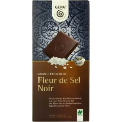 Ciocolata bio neagra Fleur de Sel Noir, 100g Gepa