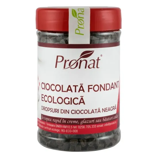 Ciocolata fondant bio 180g Pronat