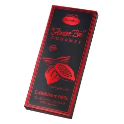 Ciocolata neagra, 99% cacao, 80g Liebhart's Amore Bio