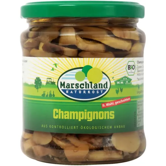 Ciuperci champignons bio 330g / 170g Marschland Naturkost