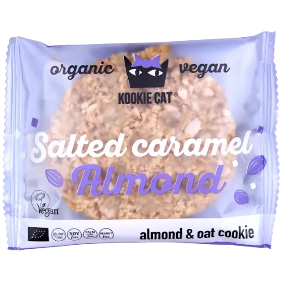 Cookie cu migdale si caramel sarat, fara gluten, eco 50g