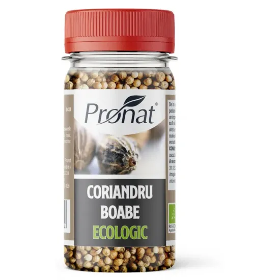 Coriandru bio boabe, 35g Pronat