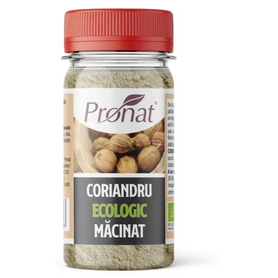 Coriandru bio macinat, 35g Pronat