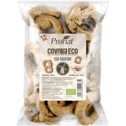 Covrigi bio cu susan 100g Pronat