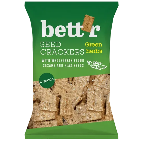 Crackers integrali cu ierburi eco 150g Bettr