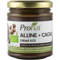 Crema bio de alune cu cacao, vegana 220g Pronat
