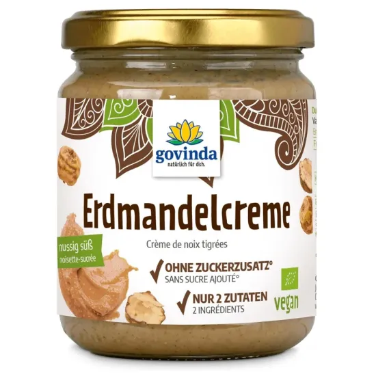 Crema bio din migdale de pamant, 250g Govinda