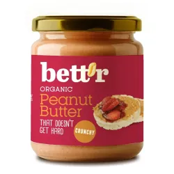 Crema de arahide crunchy bio 250g Bettr