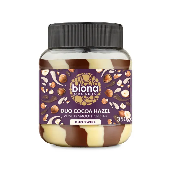 Crema de ciocolata cu alune Duo Swirl bio 350g Biona