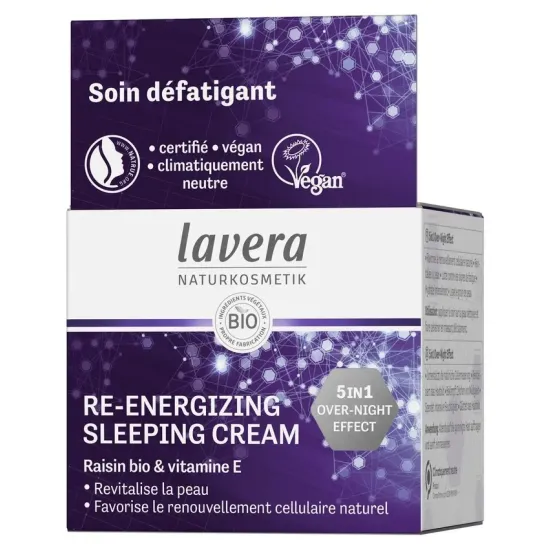 Crema de noapte re-energizanta 5 in 1, 50ml Lavera