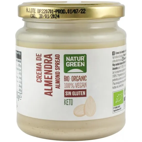 Crema tartinabila bio de migdale, 250g Natur Green