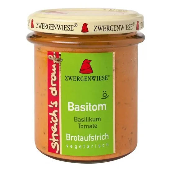 Crema tartinabila bio vegetala Basitom, 160g Zwergenwiese