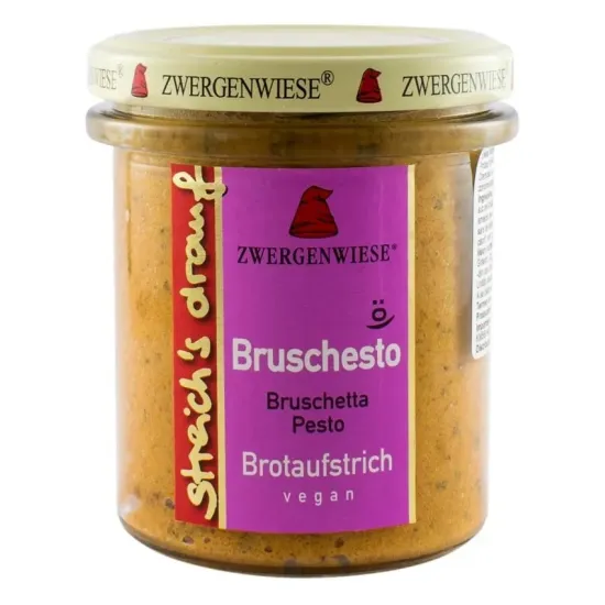 Crema tartinabila bio vegetala Bruschetta Pesto, 160g Zwergenwiese