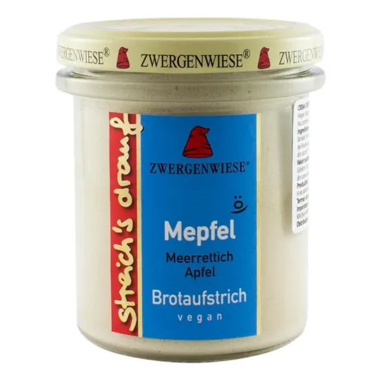 Crema tartinabila bio vegetala Mepfel, 160g Zwergenwiese