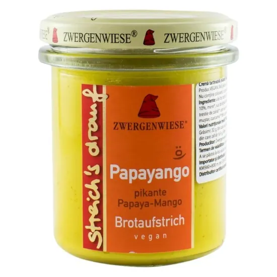 Crema tartinabila bio vegetala Papayango, 160g Zwergenwiese