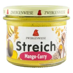 Crema tartinabila bio vegetala cu mango si curry, 180g Zwergenwiese