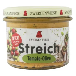 Crema tartinabila bio vegetala cu rosii si masline 180g Zwergenwiese