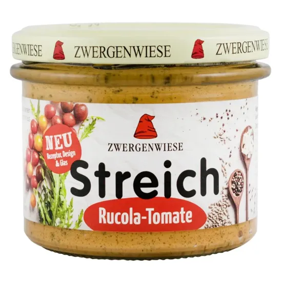 Crema tartinabila bio vegetala cu rosii si rucola, 180g Zwergenwiese