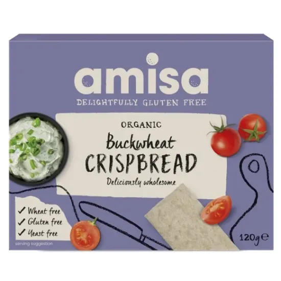 Crispbread (painici) din hrisca integrala fara gluten bio 120g Amisa Crispbread (painici) din hrisca integrala fara gluten bio 120g Amisa