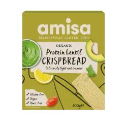 Crispbread (painici) proteice cu linte fara gluten eco 100g Amisa