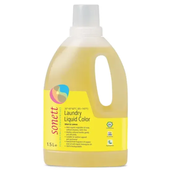 DETERGENT ECOLOGIC LICHID PT. RUFE COLORATE - MENTA SI LAMAIE 1.5L Sonett