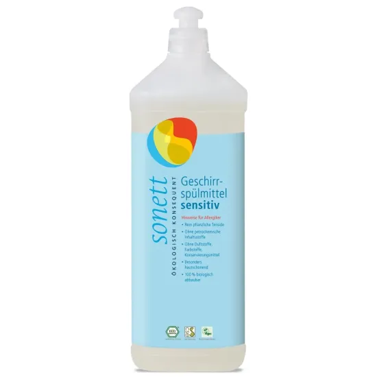 DETERGENT ECOLOGIC PT. SPALAT VASE - NEUTRU 1L Sonett