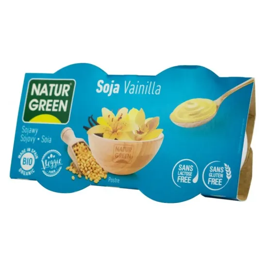 Desert bio de soia cu vanilie, 2x125g Natur Green