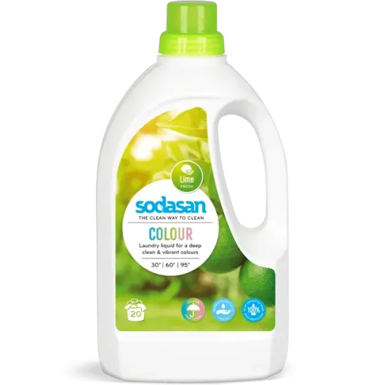 Detergent bio lichid color 1.5L lime SODASAN