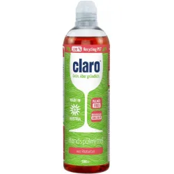 Detergent lichid ecologic pentru spalarea manuala a vaselor, cu rubarba, 500ml Claro Detergent lichid ecologic pentru spalarea manuala a vaselor, cu rubarba, 500ml Claro