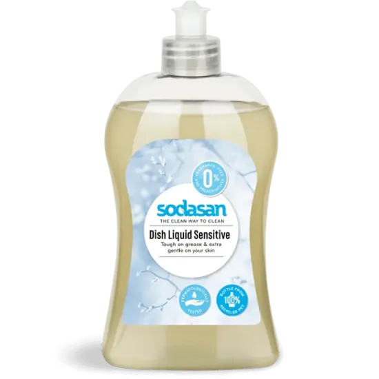 Detergent vase lichid bio Sensitiv 500ml SODASAN