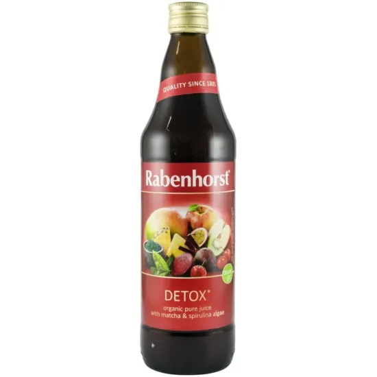 Detox Suc bio pur de legume si fructe, 750ml Rabenhorst