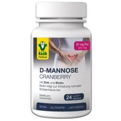 D-manoza si merisor 2200mg, 24 tablete vegane RAAB D-manoza si merisor 2200mg, 24 tablete vegane RAAB