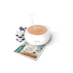 Esential-Zen Difuzor de arome si umidificator cu ultrasunete + 3 uleiuri esentiale Esentialaroms Esential-Zen Difuzor de arome si umidificator cu ultrasunete + 3 uleiuri esentiale Esentialaroms