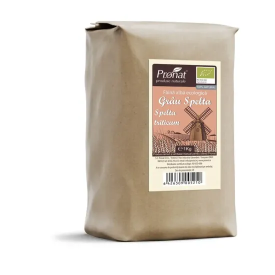 Faina alba bio de grau spelta (spelta triticum) 1kg Pronat