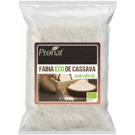 Faina bio de cassava extra fina (tapioca / manioc), 1000g Pronat