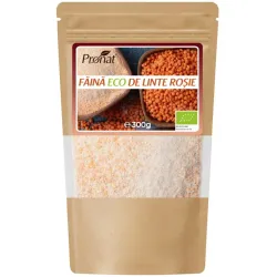 Faina bio de linte rosie 300g Pronat Faina bio de linte rosie 300g Pronat