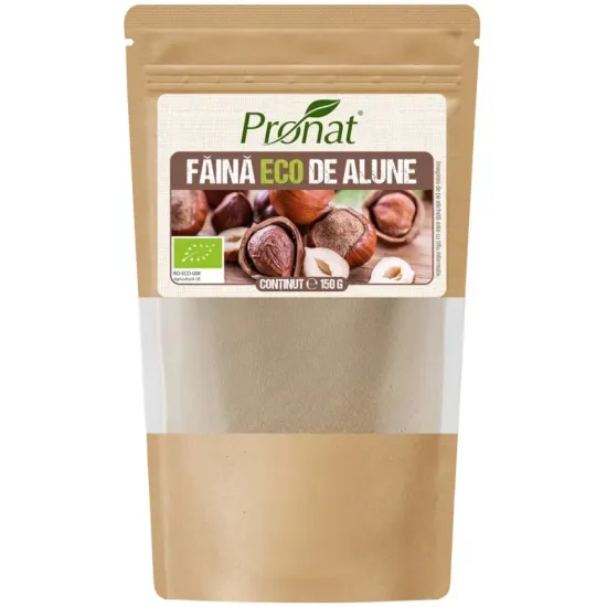 Faina bio din alune de padure, 150g Pronat