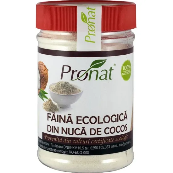 Faina bio din nuca de cocos, 130g Pronat